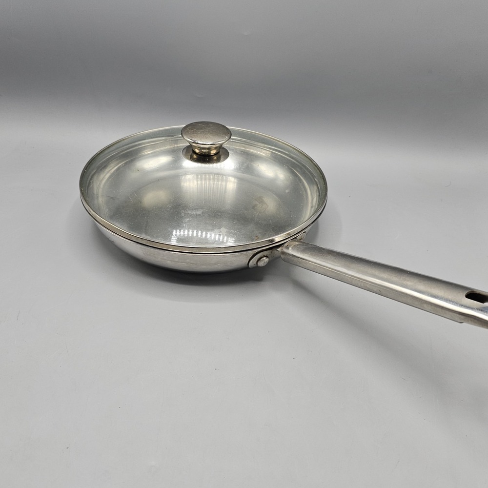 Wolfgang Puck Bistro Elite Collection 10" Stainless Steel Skillet Omelet Pan Lid